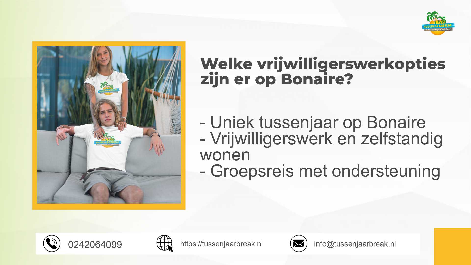 vrijwilligerswerk bonaire
